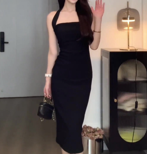 Backless Sleeveless Sexy Dress