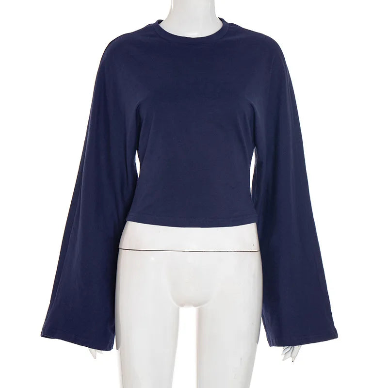 White Bandage High Waist Pullover Tee