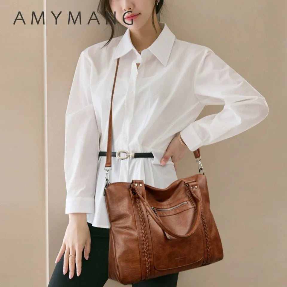 Soft Leather Shoulder Crossbody Bag for Women