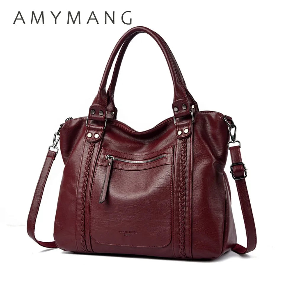 Soft Leather Shoulder Crossbody Bag for Women