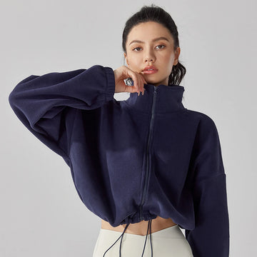 Women’s Sherpa Fleece Zip-Up Jacket Thick Winter Hoodie