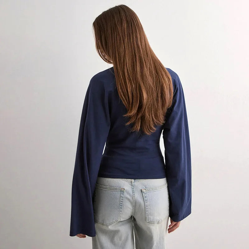 White Bandage High Waist Pullover Tee