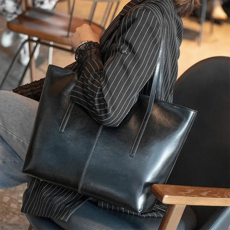 Women’s Large Cowhide Leather Tote Bag