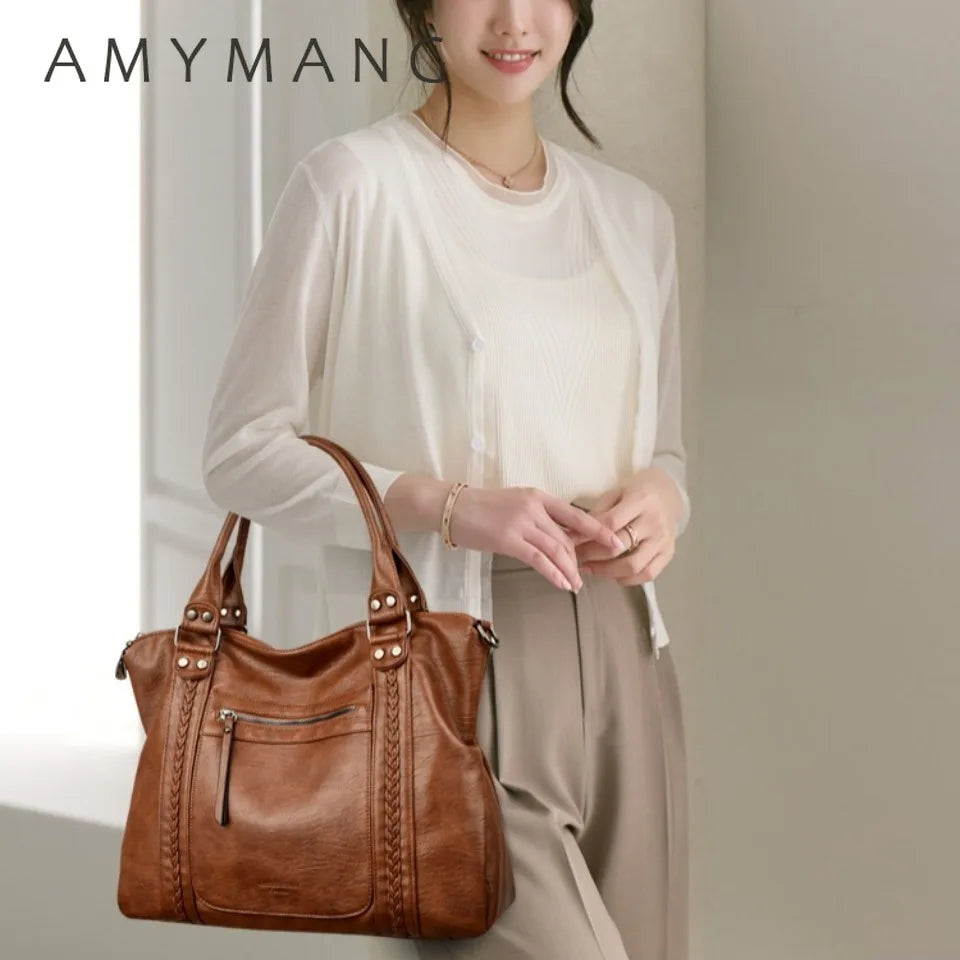Soft Leather Shoulder Crossbody Bag for Women
