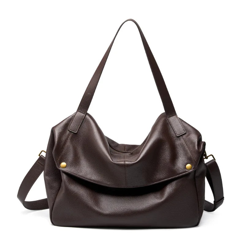 100% Genuine Leather Large Capacity Women’s Shoulder Bag