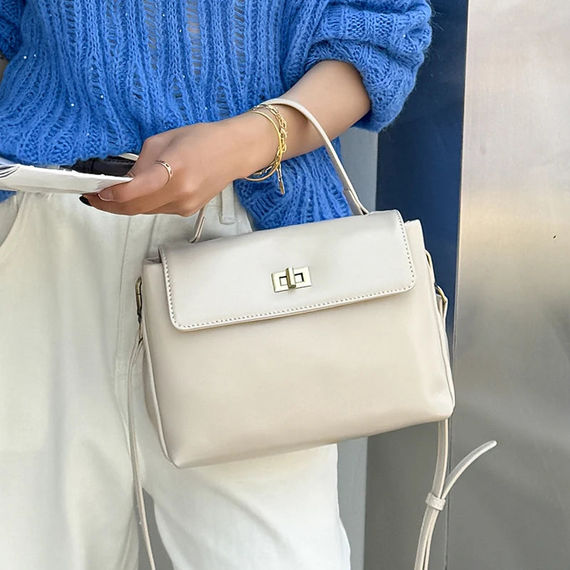 Women’s Cowhide Leather Tote & Crossbody Shoulder Bag