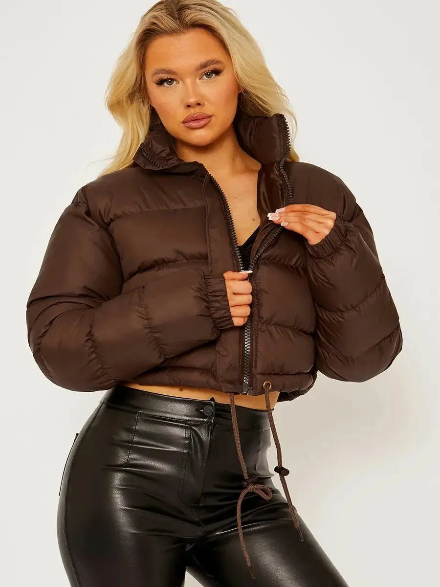 Stand Collar Warm Puffer Jacket