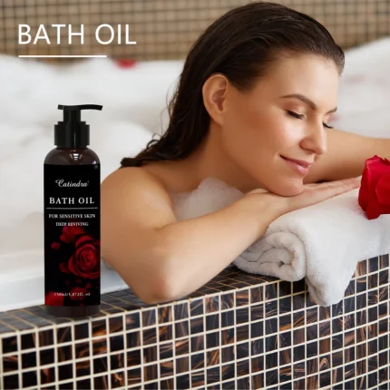 Moisturizing Bath Essential Oil Deep Cleansing Exfoliating Moisturizing Skincare Bath Oil Products to Brighten Skin Stone 150ml